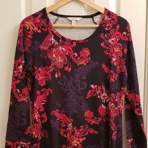 Soma sleepshirt, multi-colored, long sleeve, never worn, no tags